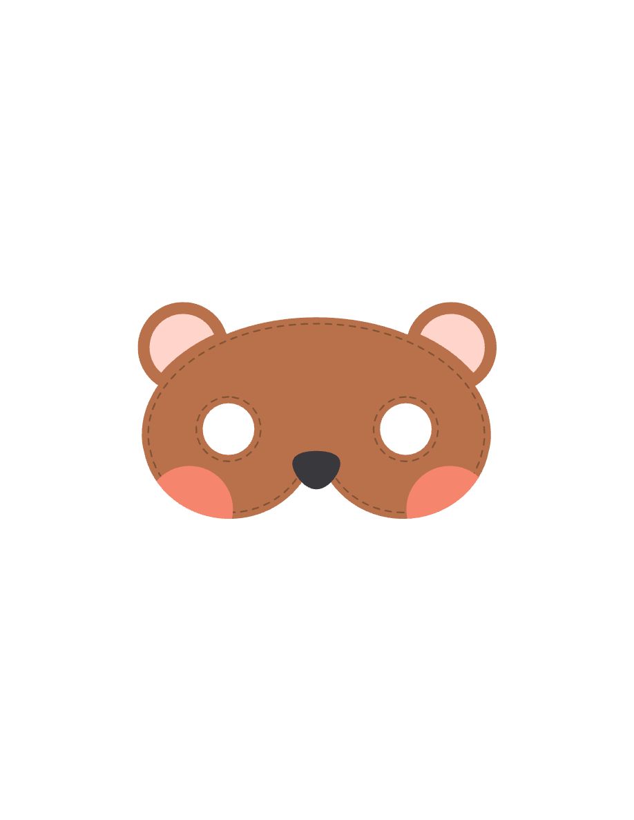 Bear Mask for Kids pdf image