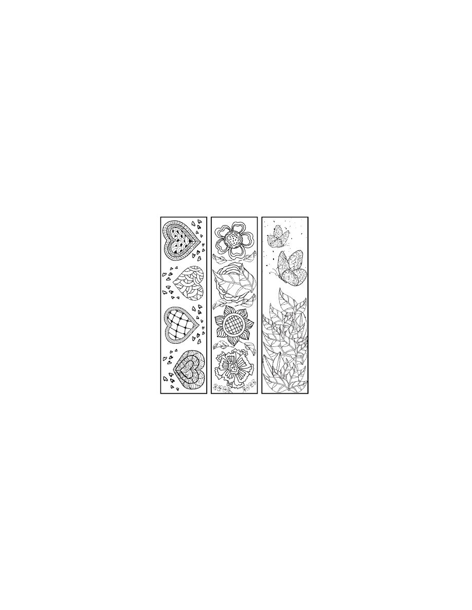 Flower Bookmarker pdf image