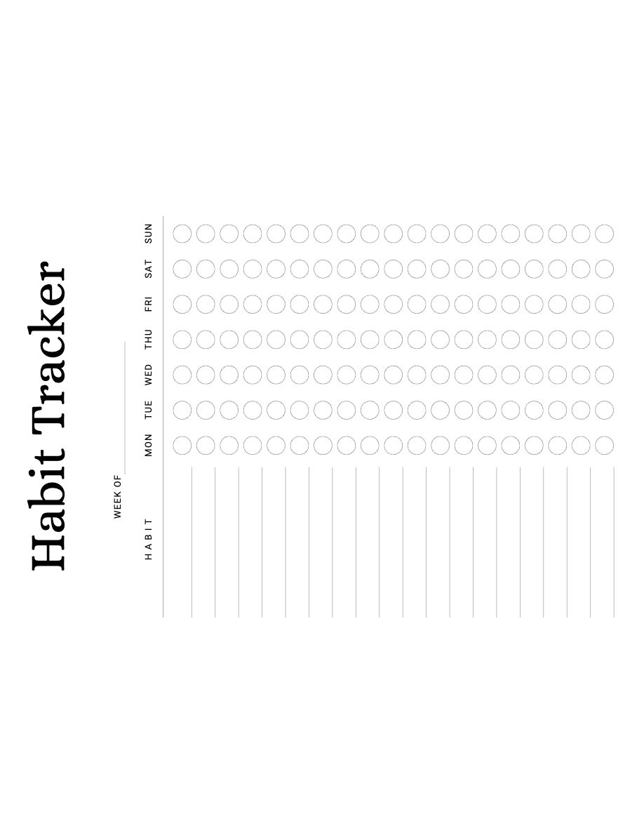 Habit Tracker pdf image